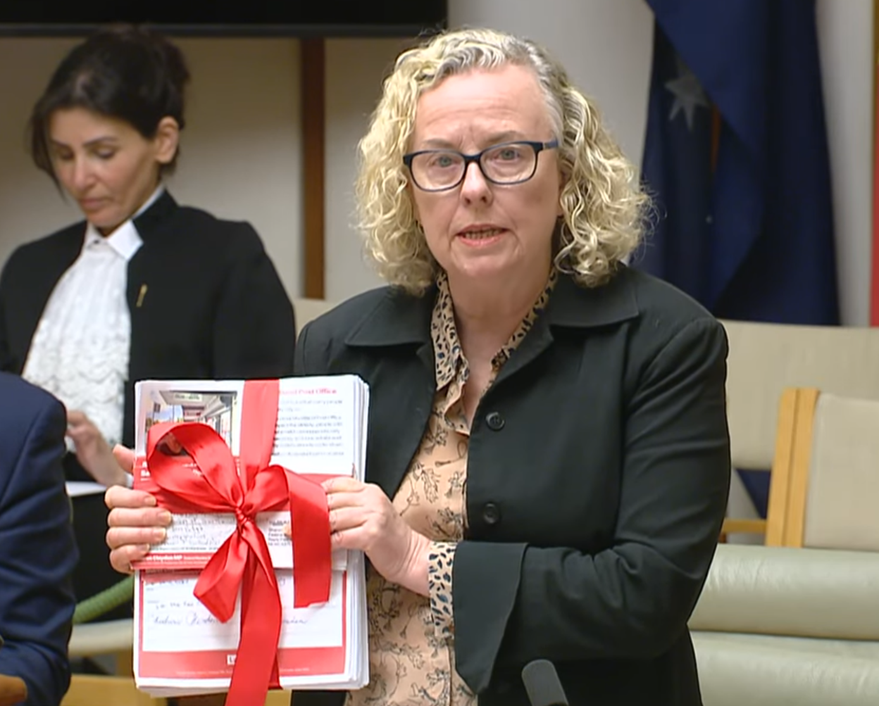 PETITION TO SAVE SHORTLAND POST OFFICE TABLED IN PARLIAMENT Main Image